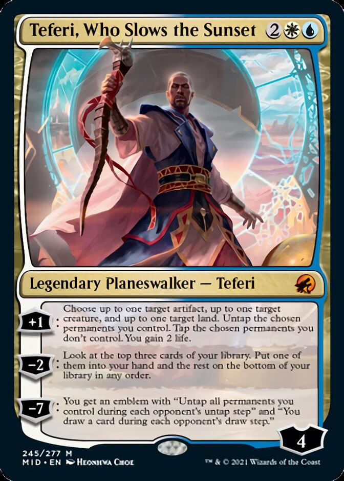 Teferi, Who Slows the Sunset [Innistrad: Midnight Hunt] JAPONES