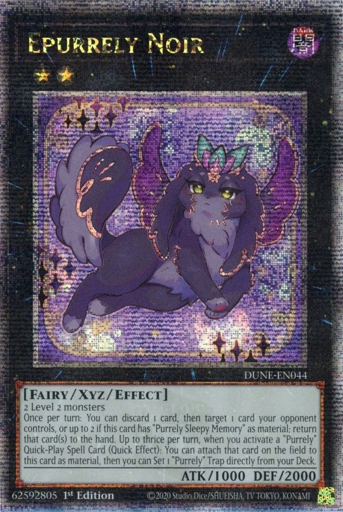 Epurrely Noir [DUNE-EN044] Quarter Century Secret Rare ESPAÑOL