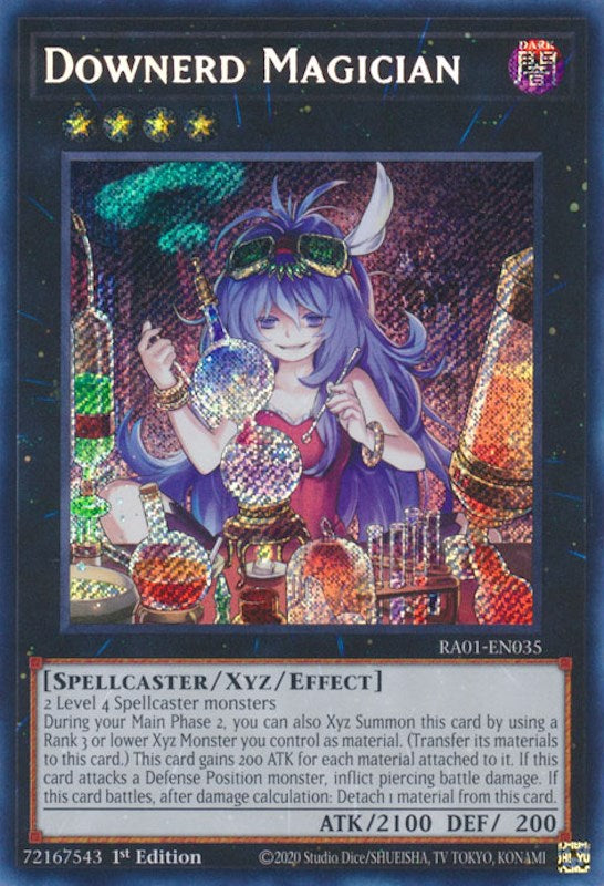 Downerd Magician [RA01-EN035] Secret Rare