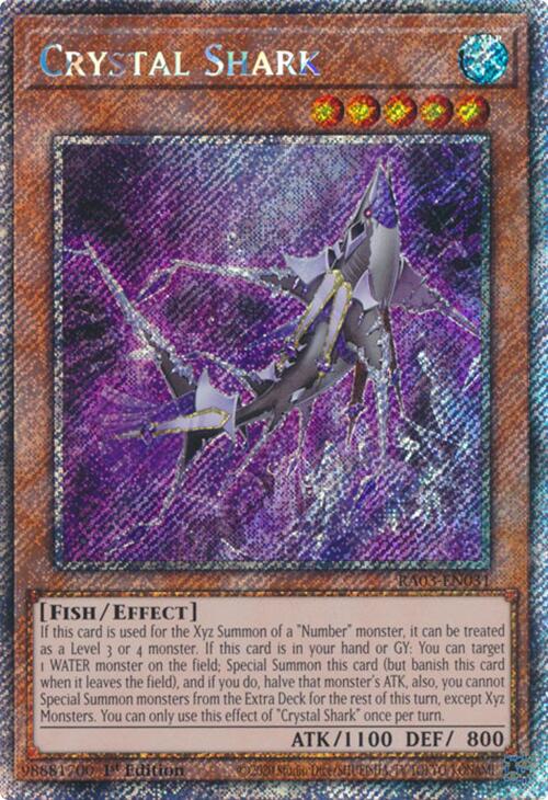 Crystal Shark (Platinum Secret Rare) [RA03-EN031] Platinum Secret Rare