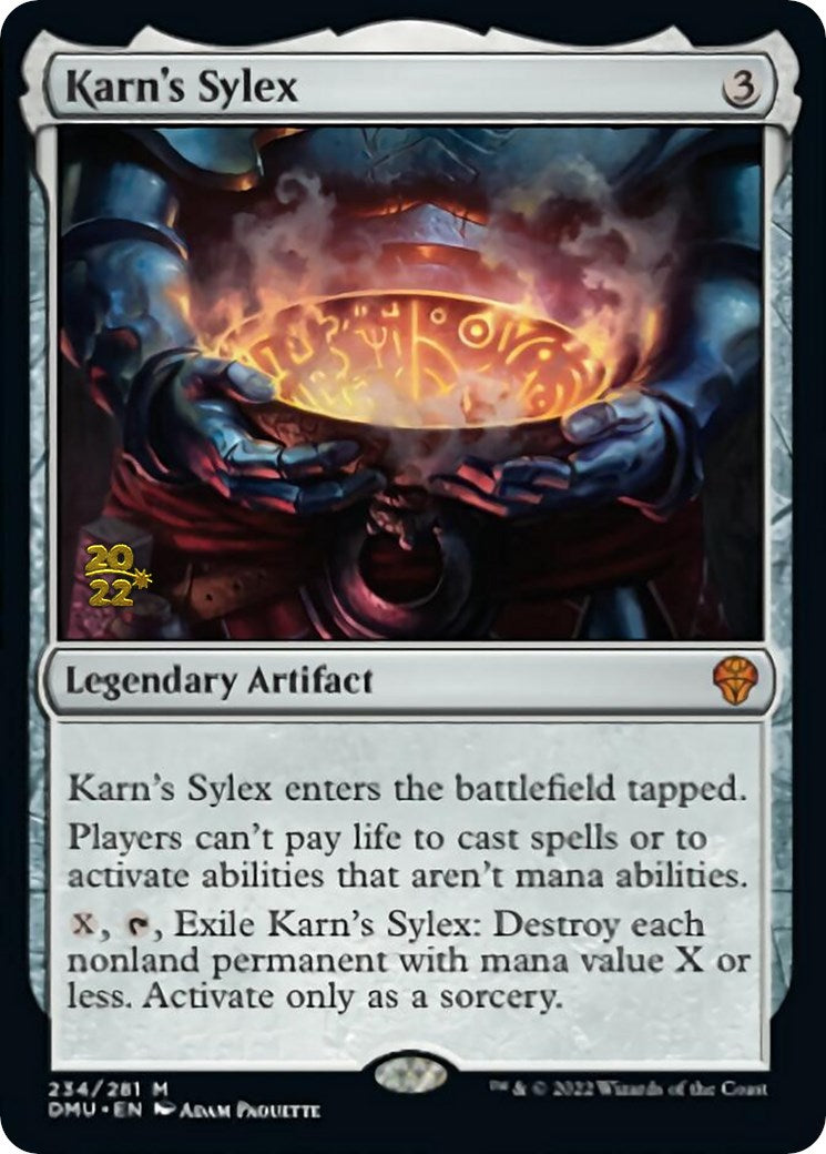 Karn's Sylex [Dominaria United Prerelease Promos] ESPAÑOL