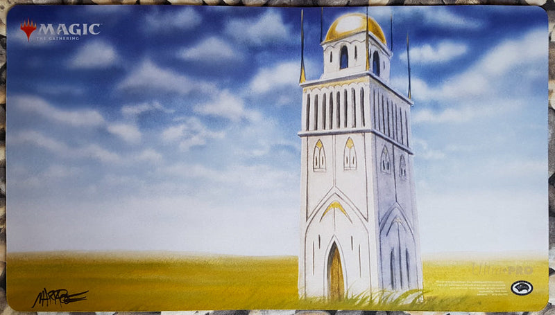 Playmat Urza's Tower Plains Firmado