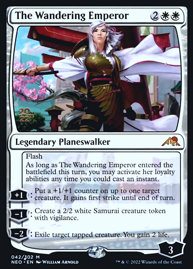 The Wandering Emperor [Kamigawa: Neon Dynasty Prerelease Promos] Español