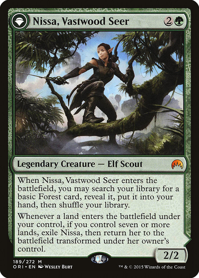 Nissa, Vastwood Seer // Nissa, Sage Animist [Magic Origins]