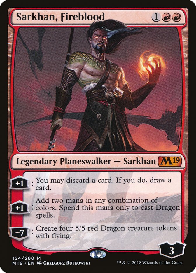 Sarkhan, Fireblood [Core Set 2019] ESPAÑOL