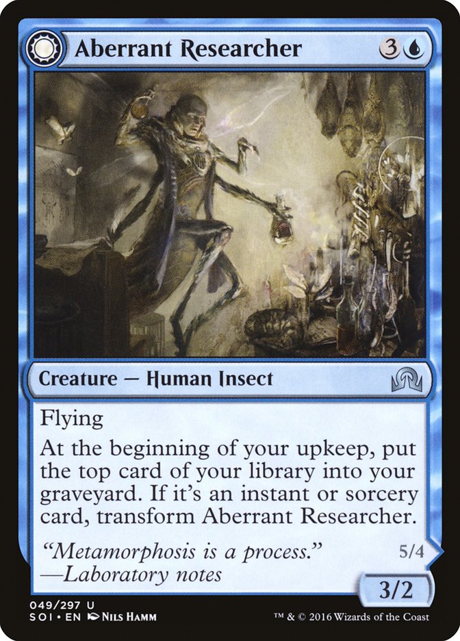 Aberrant Researcher // Perfected Form [Shadows over Innistrad] JAPONES