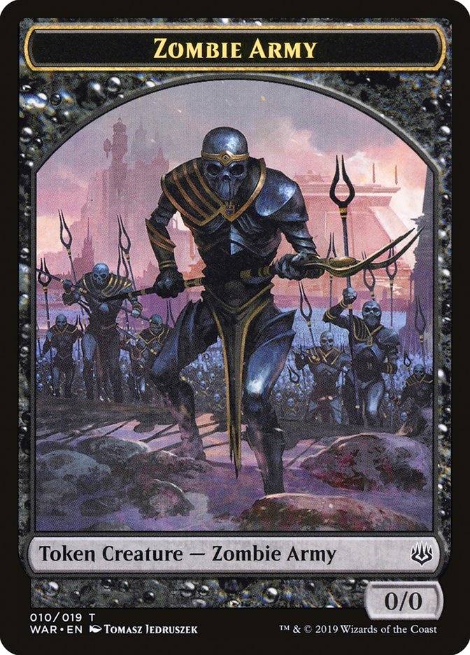 Zombie Army Token (010/019) [War of the Spark Tokens] JAPONES