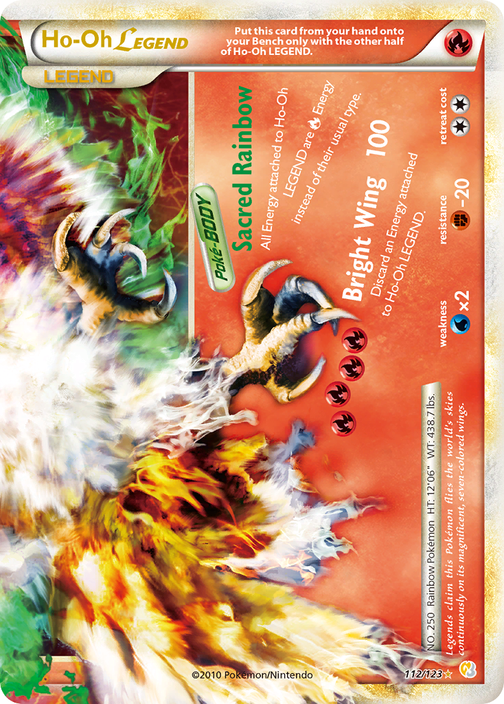 Pokemon Card Spanish HeartGold SoulSilver Rainbow Energy 104/123.