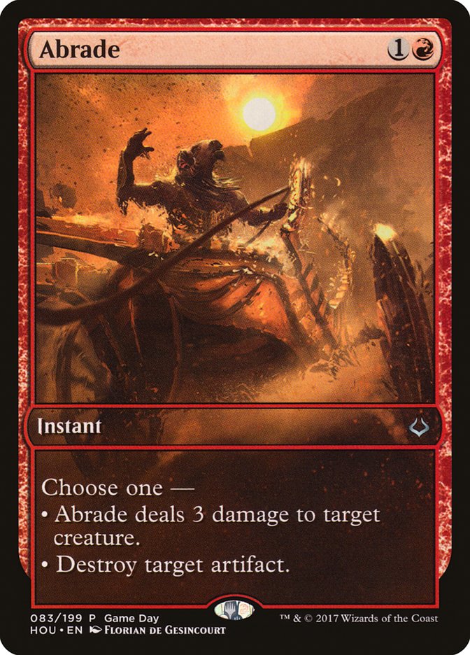 Abrade (Game Day) [Hour of Devastation Promos] ESPAÑOL